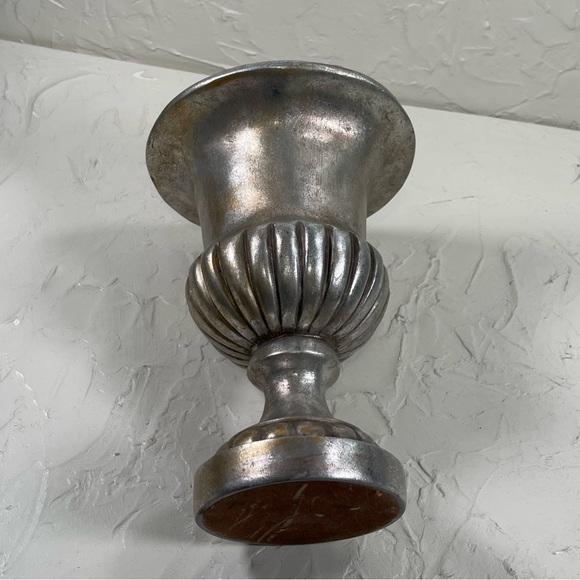 Metallic Color Ceramic  Flower Pedestal Vase - Picture 6 of 11